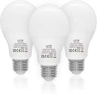 LUTW E27 LED izzó 9W 6500K hideg fehér 900 lm 3 db csomag 1