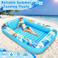 Saltea gonflabilă de apă LUVTOY pentru piscină 180x120 cm - Saltea plutitoare albastră pentru copii și adulți - Jucărie mare pentru piscină, saltea de relaxare pentru vară 7