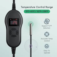 Luxbird Növényi Fűtőszőnyeg Szett - 4 db Vízálló IP67 Hőszőnyeg Időzítővel, 30W, Csíráztató Melegítő Párásító Üvegházakhoz, 52,7x25,4 cm 5