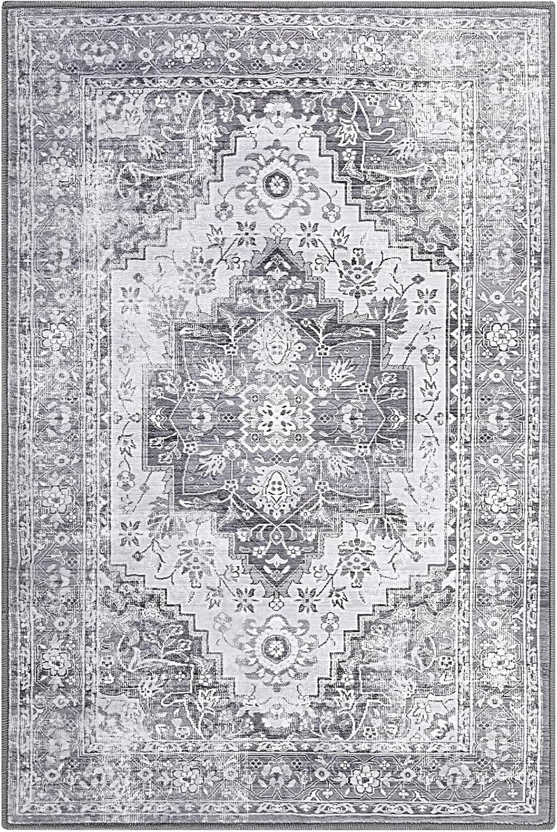 LuxFocus Keleti hatású szőnyeg 120x170 cm, mosható, csúszásgátló, puha nappaliba és étkezőbe, szürke