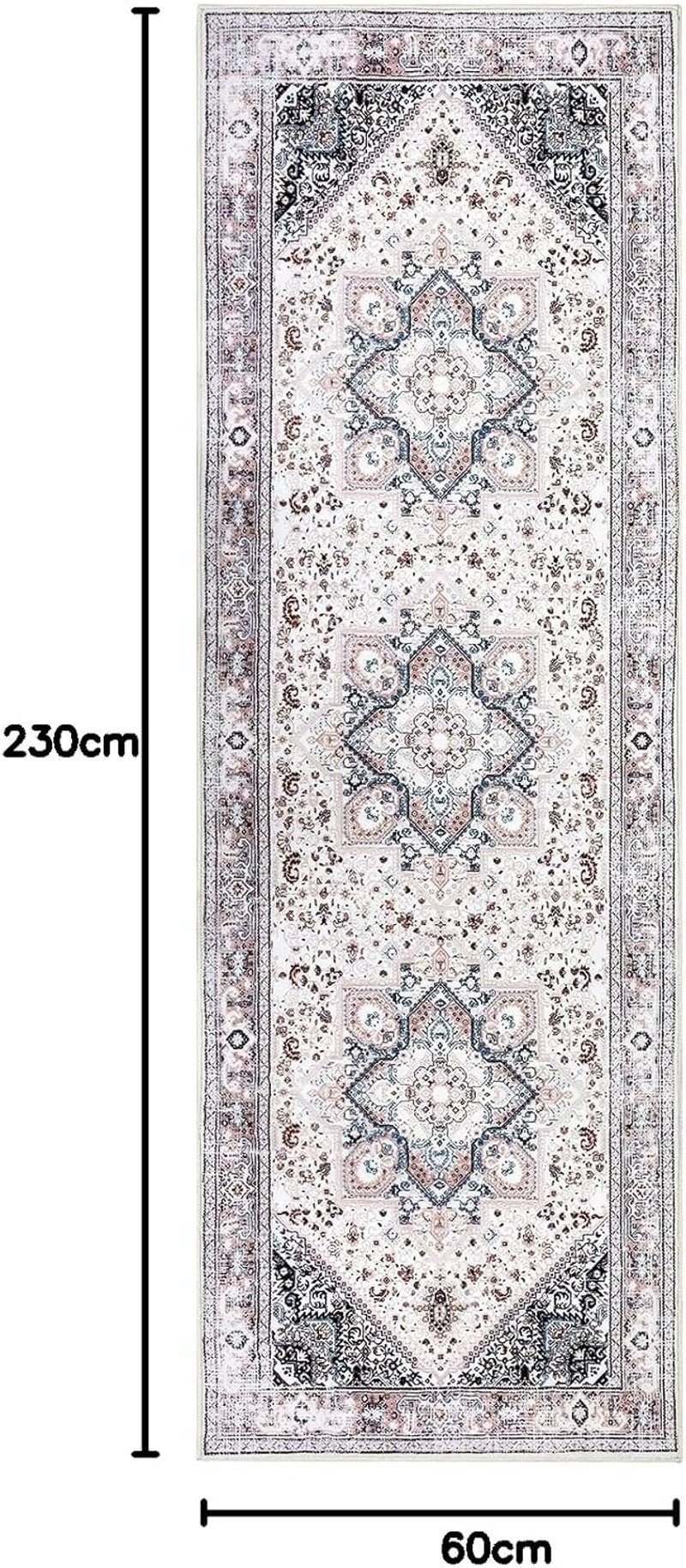 LuxFocus Vintage Futó Szőnyeg 60x230cm Rózsaszín Mosható Csúszásmentes