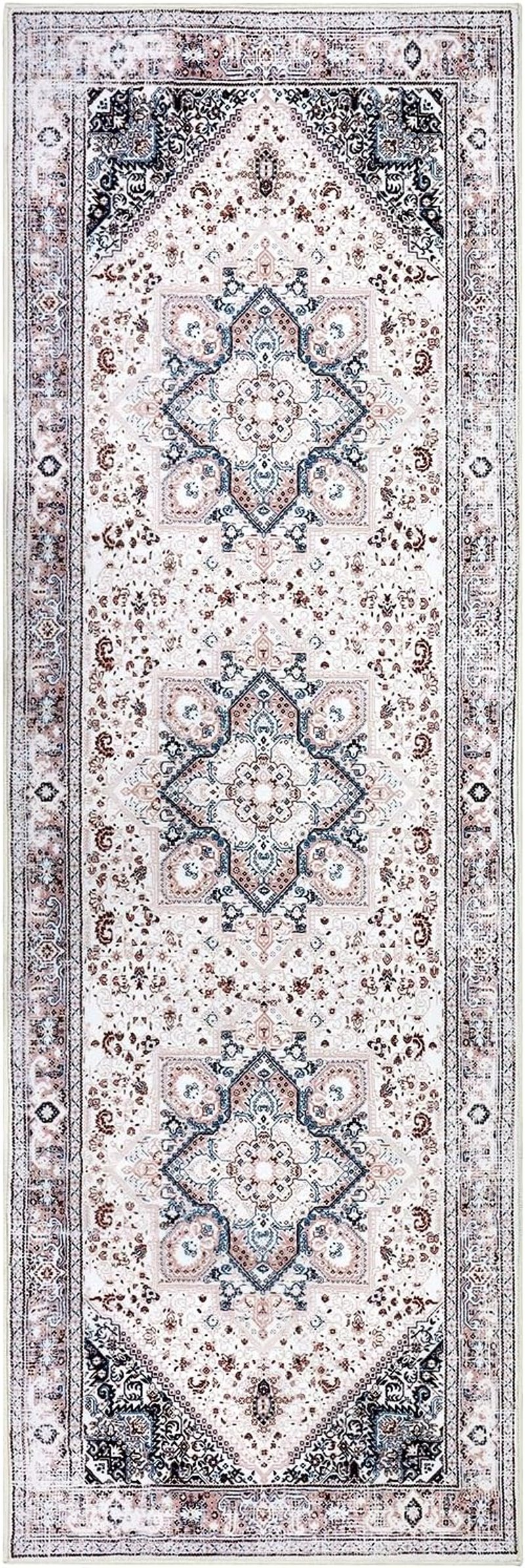 LuxFocus Vintage Futó Szőnyeg 60x230cm Rózsaszín Mosható Csúszásmentes