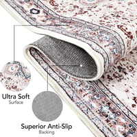 LuxFocus Vintage Futó Szőnyeg 60x230cm Rózsaszín Mosható Csúszásmentes 6