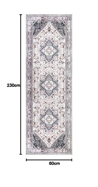 LuxFocus vintage staza, periva, protuklizna - ružičasta - 60x230 cm 2