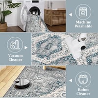 LuxFocus Vintage Keleti Mintás Szőnyeg 160x230cm Kék Csúszásmentes Mosható 2