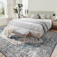 LuxFocus Vintage Keleti Mintás Szőnyeg 160x230cm Kék Csúszásmentes Mosható 7