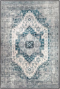 LuxFocus Vintage Keleti Mintás Szőnyeg 160x230cm Kék Csúszásmentes Mosható 8