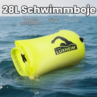 Geamandură de înot LUXHEIM 28L cu sac uscat, dublă cameră de aer gonflabilă, pentru înot în ape deschise, triatlon, geamandură de tractare impermeabilă din PVC 3