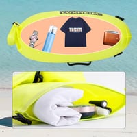 Geamandură de înot LUXHEIM 28L cu sac uscat, dublă cameră de aer gonflabilă, pentru înot în ape deschise, triatlon, geamandură de tractare impermeabilă din PVC 5