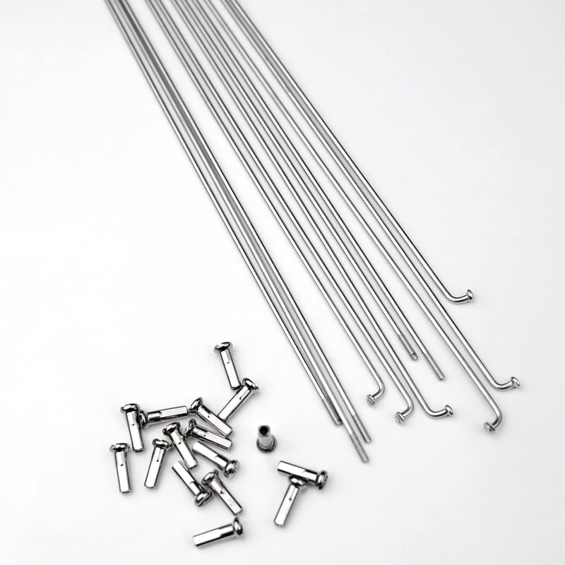 LUXU 36 darabos 14G kerékpár küllő szett 199mm ezüst sárgaréz csapággyal