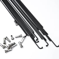 LUXU 36 darabos kerékpár küllő szett 14G acél J-görbült sárgaréz csapággal MTB e-bike 197mm 3