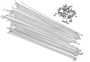 LUXU 14G J-savijene čelične žbice za bicikl, 36 komada s nipelima - 70-109 mm