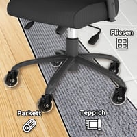 LUZOON Irodai Szék Görgő 10x22mm 5db Gumis Kerekek 250kg Terhelhetőség 6