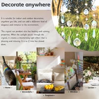 Luzoybo 240 darabos Napfénytörő Készlet DIY Kristály Suncatcher Felnőtteknek Prizma Szivárvány - Gold 6