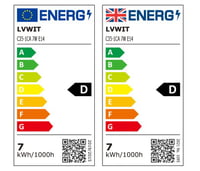 LVWIT E14 LED žarulja svijeća, toplo bijela, 7W, filament za lustere, 1055LM 2700K, zamjena za halogenu od 75W, neprigušiva, pakiranje od 6 komada 6