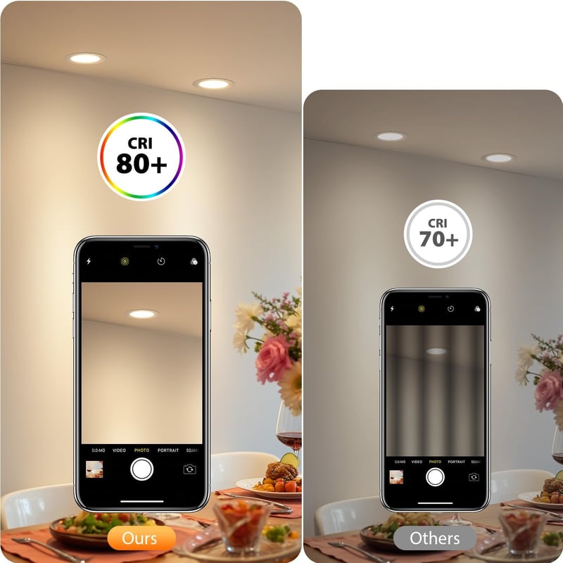 LVWIT LED Beépíthető Spotlámpa 18W 4000K Semleges Fehér 6db Szett