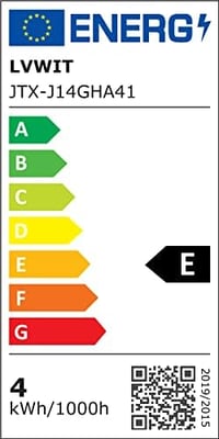 Bec LED tip lumânare LVWIT E27 4W, echivalent 40W, 470 lm, alb cald 2700K, nereglementabil, C35, 6 bucăți 8
