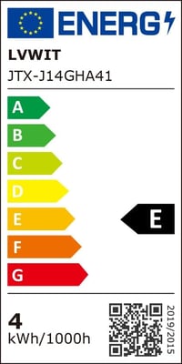 Bec LED tip lumânare LVWIT E27 4W, echivalent 40W, 470 lm, alb cald 2700K, nereglementabil, C35, 6 bucăți 7