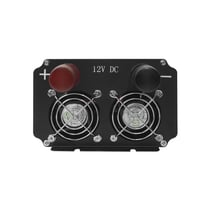 LVYUAN 2500W/5000W menič napätia DC 12V na AC 230V s čistou sínusoidou, LCD displejom, diaľkovým ovládaním, 3 AC zásuvkami a 4 USB portmi 6