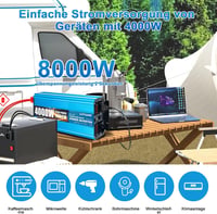 LVYUAN 4000W/8000W Tiszta szinusz inverter 12V-230V áramátalakító távirányítóval 3