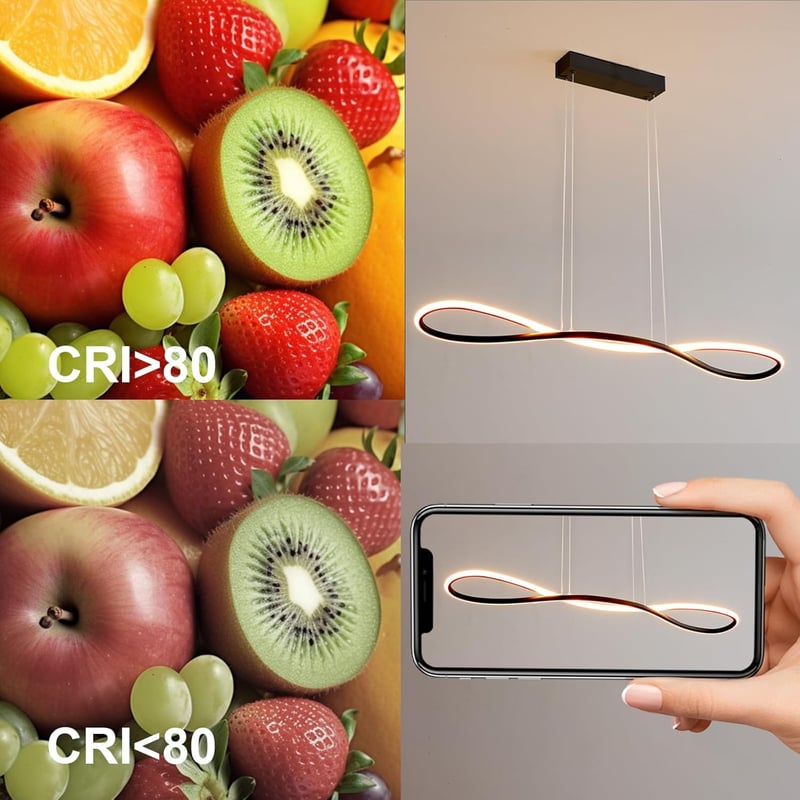 LXJCSM Modern LED Függőlámpa 90cm - Állítható Magasságú Étkezőasztal Lámpa, Fényerőszabályozható 3000K-6000K, 32W Lineáris Dizájn Konyhába, 