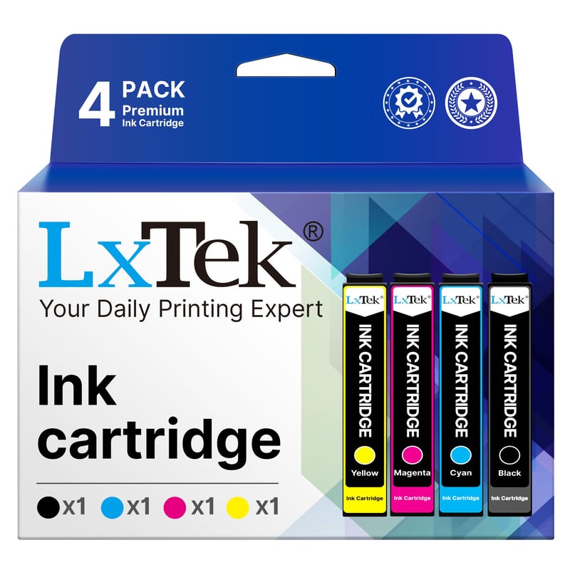 LxTek Kompatibilná atramentová kazeta Epson 603XL 603 - XP-3100 XP-2100 XP-4100 WF-2830 WF-2850 - Čierna, azúrová, purpurová, žltá - 4-dielne balenie