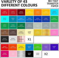 Lya Vinyl 55 db-os öntapadó vinyl matrica szett Cricut és Silhouette vágógépekhez - 30,5x30,5 cm színes PVC fólia dekorációhoz, DIY barkácso 2