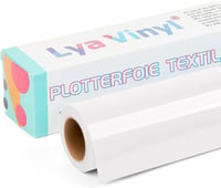 Lya Vinyl Fehér Textil Fólia 30,5x305cm Flex Film Cricut Silhouette Cameo Plotter Vágógéphez Póló Ruha Dekoráció DIY 1