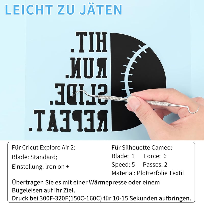Lya Vinyl Flex Film Textilhez 30,5x305cm Fekete Cricut Silhouette