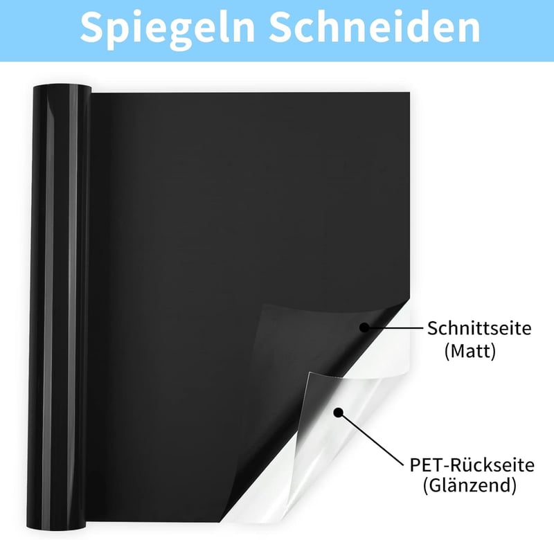Lya Vinyl Flex Film Textilhez 30,5x305cm Fekete Cricut Silhouette
