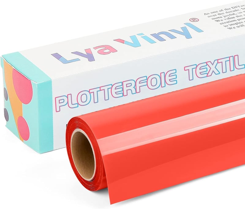 Lya Vinyl Piros Flex Film Textilhez 30,5x305cm Cricut Silhouette