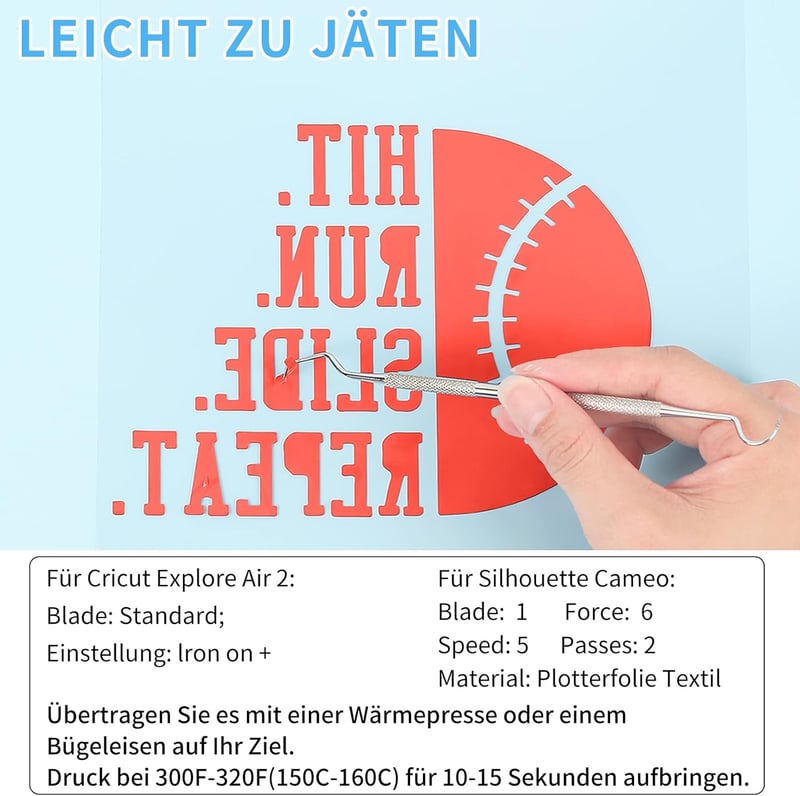 Lya Vinyl Piros Flex Film Textilhez 30,5x305cm Cricut Silhouette