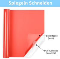 Lya Vinyl Piros Flex Film Textilhez 30,5x305cm Cricut Silhouette 5