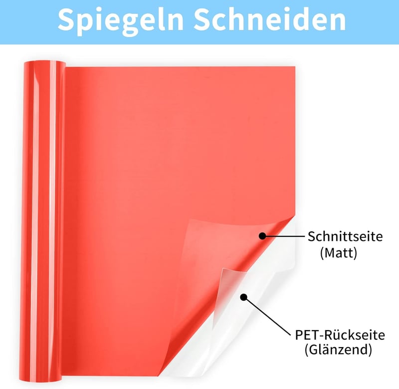 Lya Vinyl Piros Flex Film Textilhez 30,5x305cm Cricut Silhouette