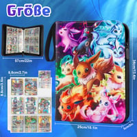 Album na karty Pokémon LYAILOOGXL pre 900 kariet – 50 obojstranných strán (9 vreciek), bez obsahu PVC, vodoodolná PU koža, so zipsom, Scarlet & Violet a Sword 2