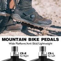 Pedale plate antiderapante pentru bicicletă LYCAON, MTB, BMX, cursieră, nailon, ax 9/16 CR-MO 6
