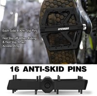 Pedale plate antiderapante pentru bicicletă LYCAON, MTB, BMX, cursieră, nailon, ax 9/16 CR-MO 3