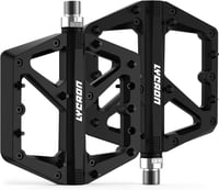 Pedale plate antiderapante pentru bicicletă LYCAON, MTB, BMX, cursieră, nailon, ax 9/16 CR-MO 1