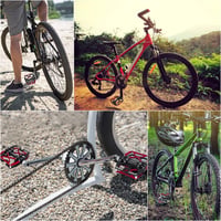 Pedale bicicletă MTB/BMX LYCAON, 9/16, antiderapante, aluminiu CNC, ax Cr-Mo, 3 rulmenți 6