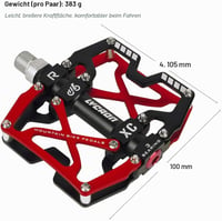 Pedale bicicletă MTB/BMX LYCAON, 9/16, antiderapante, aluminiu CNC, ax Cr-Mo, 3 rulmenți 4