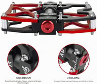 Pedale bicicletă MTB/BMX LYCAON, 9/16, antiderapante, aluminiu CNC, ax Cr-Mo, 3 rulmenți 2