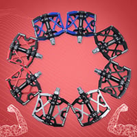 Pedale bicicletă MTB/BMX LYCAON, 9/16, antiderapante, aluminiu CNC, ax Cr-Mo, 3 rulmenți 7