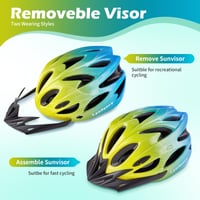 Cască de bicicletă pentru copii Lyefancy cu vizieră, 50-59 cm, verde, pentru băieți și fete de 3-14 ani, cască de protecție reglabilă pentru trotinetă, role, ciclism 4