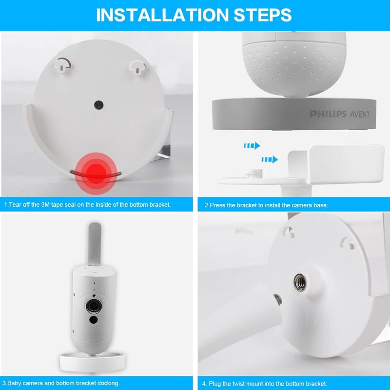 Lyeiaa Philips Avent SCD923/26 és SCD643/26 babamonitor tartó flexibilis kameratalapzat