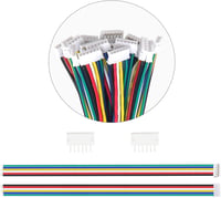 Lyeteung JST 1.5 ZH 6 Pin Csatlakozó Készlet - 15 Szett Mini Mikro Konnektor 150 mm 26AWG Kábellel és Nőstény Csatlakozóval - Elektronikai A 5