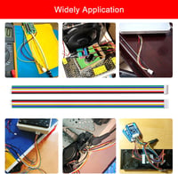 Lyeteung JST 1.5 ZH 6 Pin Csatlakozó Készlet - 15 Szett Mini Mikro Konnektor 150 mm 26AWG Kábellel és Nőstény Csatlakozóval - Elektronikai A 6