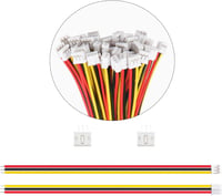 Lyeteung JST 2.0 PH 3 Pin Csatlakozó Készlet - 40 Szett Mini Mikro Konnektor 150mm 22AWG Kábellel és Anya Csatlakozóval - Elektronikai Szere 5