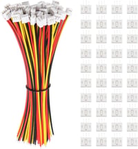 Lyeteung JST 2.0 PH 3 Pin Csatlakozó Készlet - 40 Szett Mini Mikro Konnektor 150mm 22AWG Kábellel és Anya Csatlakozóval - Elektronikai Szere 1