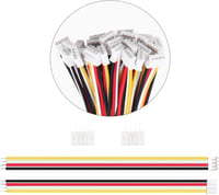 Lyeteung JST 2.0 PH 4 Pin Csatlakozó Készlet - 30 Szett Mini Mikro JST 2.0mm Konnektor 150mm 22AWG Kábellel és Női Csatlakozóval 5