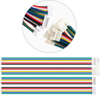 Lyeteung JST 2.0 PH 6 Pin csatlakozó készlet - 10 pár mini mikro JST PH 2.0mm apa-anya csatlakozó 150mm 22AWG kábellel elektronikai projekte 5